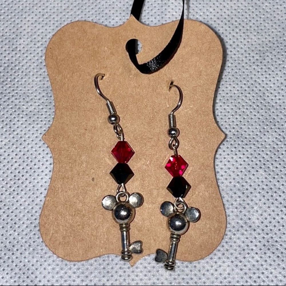 Steampunk Mickey Mouse Earrings Handmade